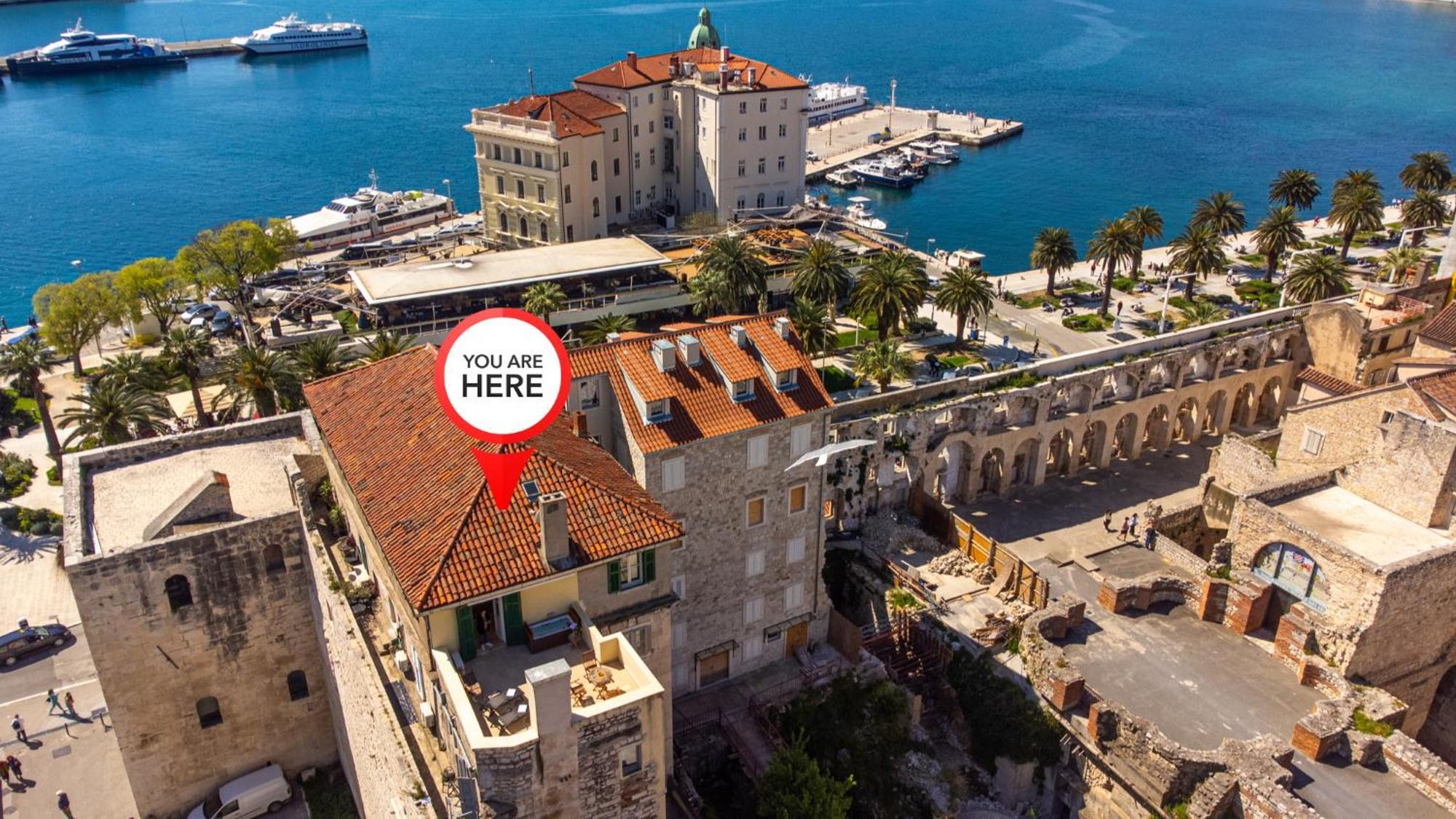 Terazza Grande In Diocletian Tower Apartment Split Exterior photo